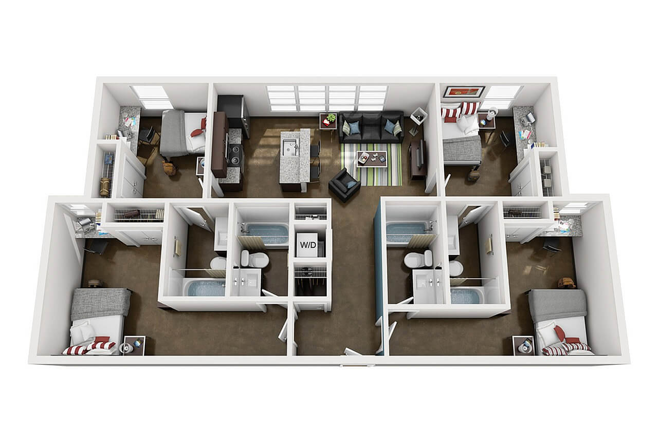 4BR/4BA – Elite floor plan